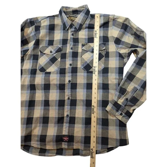 Dixxon Flannel FR The Craftsman Button Down Shirt Men's Size 2X Black Tan XXL - Picture 7 of 7